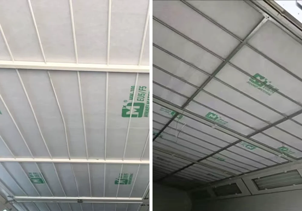 ứng dụng bông lọc trần f5