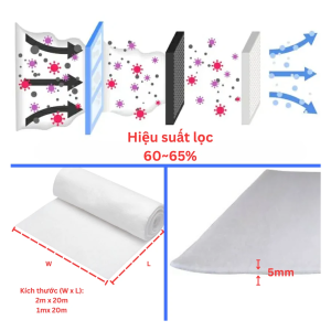 Bông lọc bụi 5mm